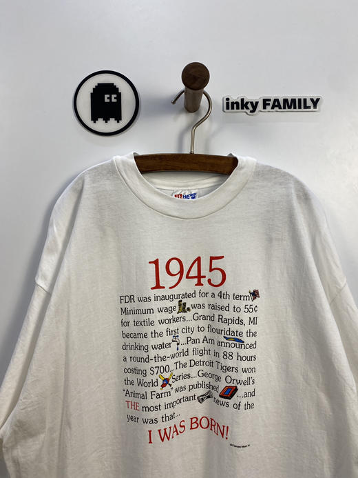 80年代 Vintage Hanes 美国制 短袖T恤 _PST(XL) 商品图0