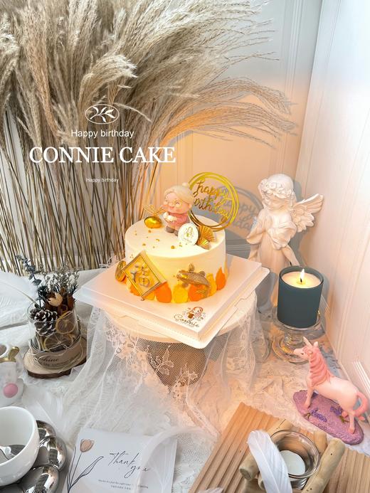 【0956】橘色系祝寿蛋糕（可换老爷爷） 商品图2