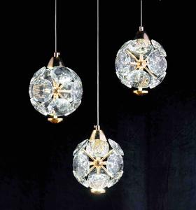3头水晶球吊灯（运费自理）