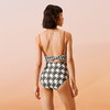 sisia2022新款泳衣女夏季千鸟格高级感显瘦遮肚性感温泉连体泳衣 商品缩略图1