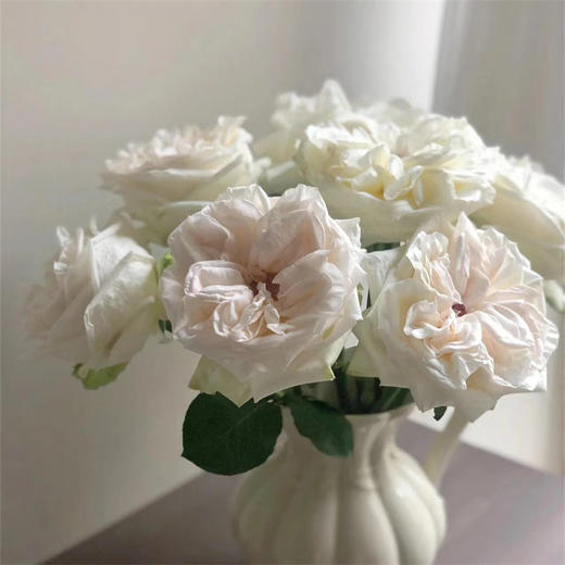 精品花材白荔枝玫瑰花热卖 商品图4