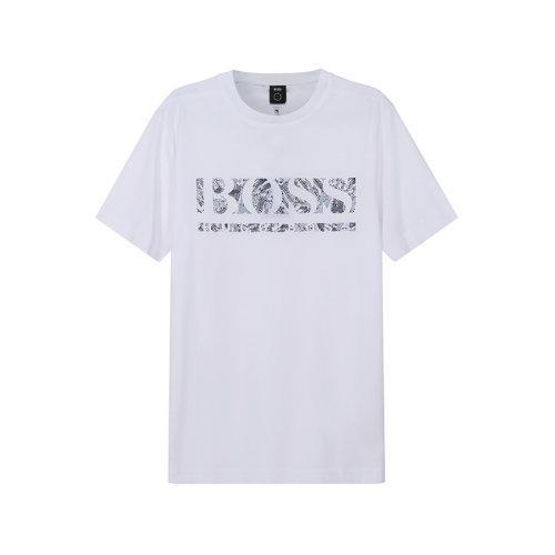HUGO BOSS/雨果博斯【22春夏新款】男士棉质圆领短袖T恤LOGO图案 50462262 商品图5