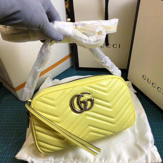 Gucci原厂皮黄色中号相机包，亏本清仓🉐️，原价1300，超值 商品图5
