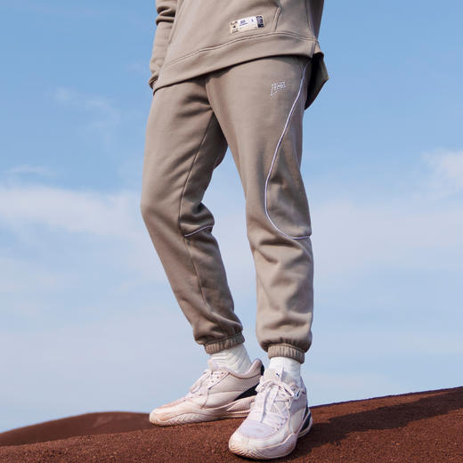 0.1% UZIS运动长裤男宽松束脚休闲篮球卫裤针织美式训练长裤[流线 商品图0