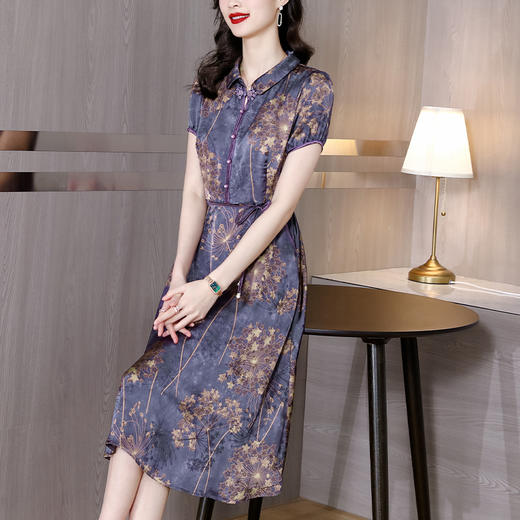 改良连衣裙旗袍2022年新款气质洋气高端品牌夏季裙XYX2052 商品图4