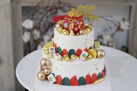 【生日蛋糕】双层喜庆钱袋子款