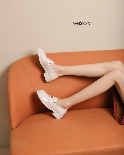 Westory22年早秋新款乐福鞋厚底英伦风单鞋72301 商品图3