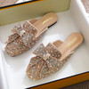 DL-启程888-2包头半拖鞋女夏外穿时尚水钻凉拖鞋平底网红懒人鞋大码女鞋41一43 商品缩略图0