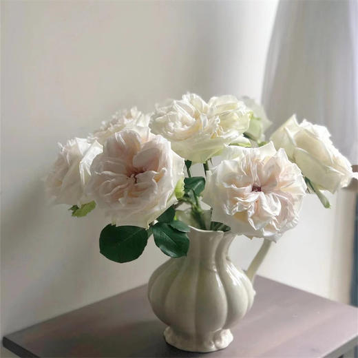 精品花材白荔枝玫瑰花热卖 商品图8