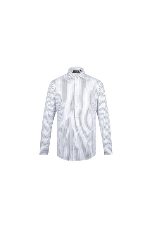 callisto两色可选长绒棉温莎领条纹衬衫衬衫  FPSTL312C 商品图4