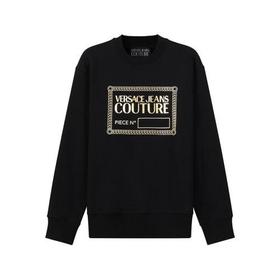 VERSACE JEANS COUTURE范思哲【22春夏新款】男士棉质圆领长袖卫衣运动衫LOGO图案 72GAIT17 CF01O