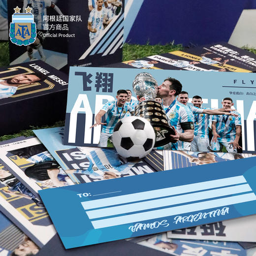 阿根廷国家队官方商品丨球星肖像精致珍藏书签梅西足球迷纪念卡片 24张/盒 商品图4