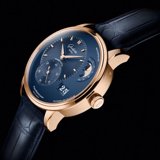 格拉苏蒂原创（Glashütte Original）偏心月相腕表 1-90-02-11-35-50 (短款精钢折叠扣) 商品图1