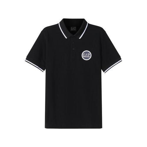 EA7/阿玛尼 【22春夏新款】 男士棉质短袖POLO衫LOGO图案 3LPF15 PJ5MZ 商品图0