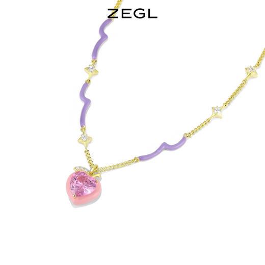 ZEGL设计师玩乐时光系列桃子项链女高级设计感小众网红夏季锁骨链 商品图2