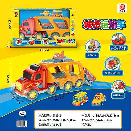 鑫鹏宇声光中号运输车ST33-5/6 商品图0