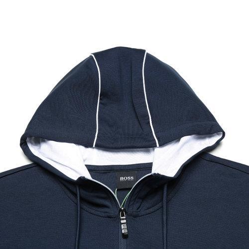 HUGO BOSS/雨果博斯 【22春夏新款】 男士棉质徽标连帽拉链卫衣开衫运动套装 50462855 商品图7