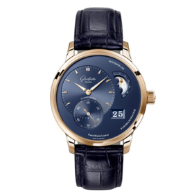 格拉苏蒂原创（Glashütte Original）偏心月相腕表 1-90-02-11-35-50 (短款精钢折叠扣)