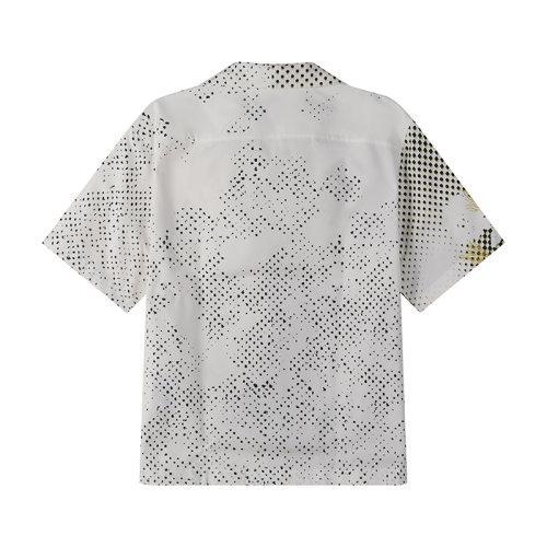 PRADA/普拉达 【22春夏新款】 男士棉质宽松版休闲短袖衬衫白色多色印花图案 UCS406 1ZSJ S 212 商品图1