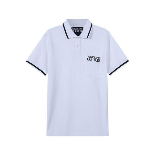 VERSACE JEANS COUTURE范思哲【22春夏新款】男士Iconic Logo系列棉质短袖POLO衫 72GAGT02 CJ01T 商品图0