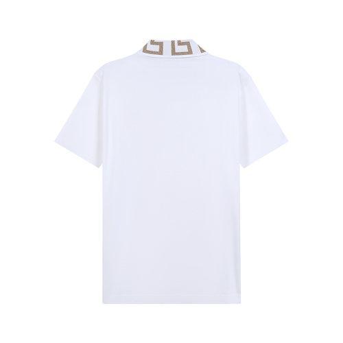 VERSACE/范思哲【22春夏新款】男士棉质GRECA短袖POLO衫 A87402 1A01552 商品图6