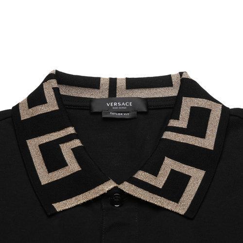 VERSACE/范思哲【22春夏新款】男士棉质GRECA短袖POLO衫 A87402 1A01552 商品图2