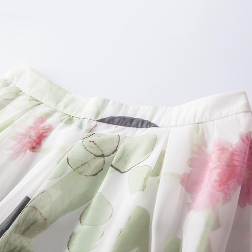 欧芮儿2016夏装新款时尚气质裙高腰欧根纱半身裙宽松显瘦中裙子潮 商品图2