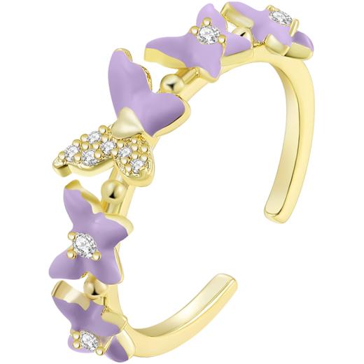 ZEGL设计师玩乐时光系列蝴蝶桃子戒指女小众设计开口可调节食指戒 商品图6