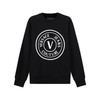 VERSACE JEANS COUTURE范思哲【22春夏新款】男士棉质圆领长袖卫衣运动衫V字徽章图案 72GAIT20 CF01O 商品缩略图0