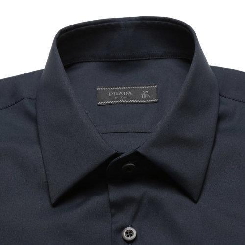 PRADA/普拉达【22春夏新款】男士棉质长袖衬衫 UCM608 F62 商品图12