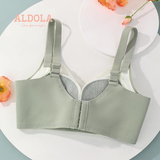 雅黛丽内衣女小胸聚拢显大性感蕾丝文胸无钢圈舒适透气调整型胸罩 商品图4