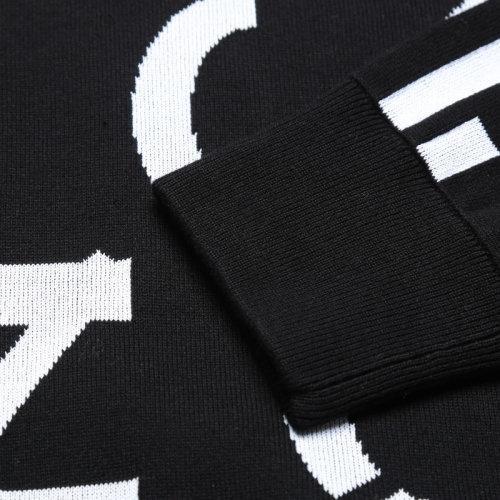 KENZO/高田贤三【22春夏新款】男士KENZO SPORT系列棉/混纺超大剪裁圆领长袖针织衫毛衣大号字母组合图案 5PU688 3SD 商品图3