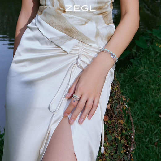 ZEGL设计师青绿绮梦系列蓝色蝴蝶手链女生夏ins小众设计闺蜜手饰 商品图4