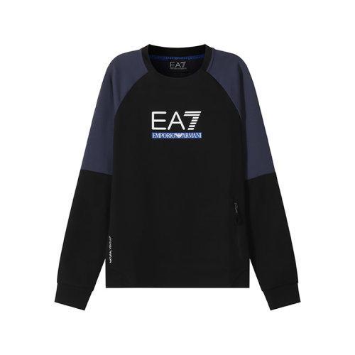 EA7/阿玛尼 【22春夏新款】 男士棉/聚酯纤维圆领长袖卫衣运动衫LOGO图案 3LPM41 PJANZ 商品图10