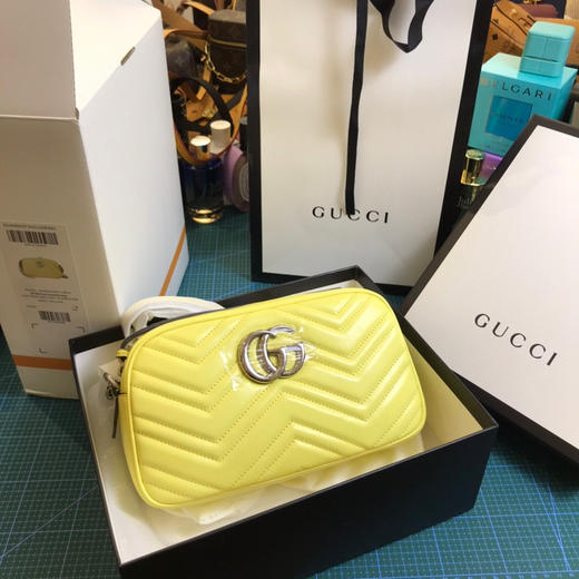 Gucci原厂皮黄色中号相机包，亏本清仓🉐️，原价1300，超值 商品图1