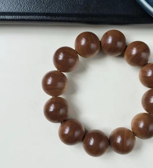 【青山特惠】2.0*12颗沉水级黑肉印度迈索尔正区老山檀手串 L10 商品图1