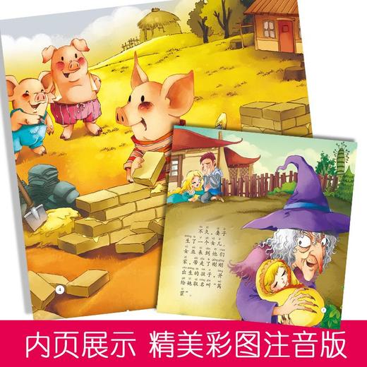 小口袋世界经典故事（10册）0-2-3-4-6岁 木偶奇遇记 灰姑娘 早教启蒙益智睡前宝宝故事书彩图注音儿童童话绘本故事书 商品图3