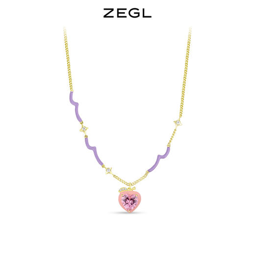 ZEGL设计师玩乐时光系列桃子项链女高级设计感小众网红夏季锁骨链 商品图0