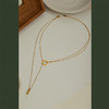 Oflye潮流饰品 钛钢项链女气质双层个性叠戴几何吊坠锁骨链夏季饰品 商品缩略图3