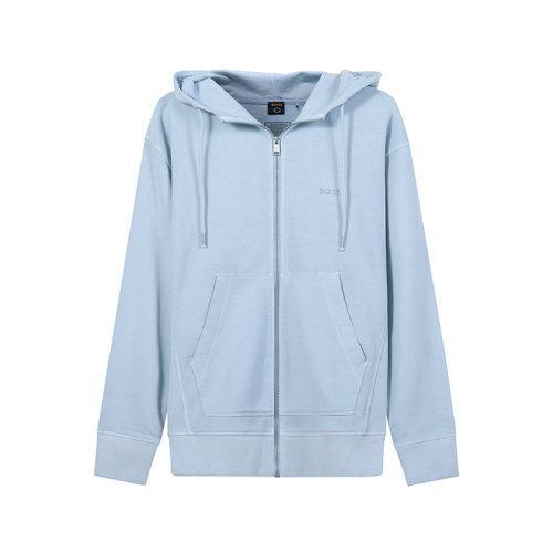 HUGO BOSS/雨果博斯【22春夏新款】男士棉质连帽拉链卫衣开衫运动衫外套 50472414 商品图0