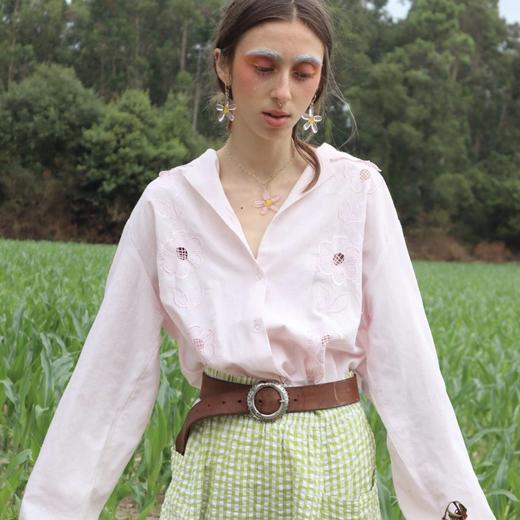 订购8周到｜Ninfa-Flower-粉色花朵 耳环［葡萄牙设计师］ 商品图3