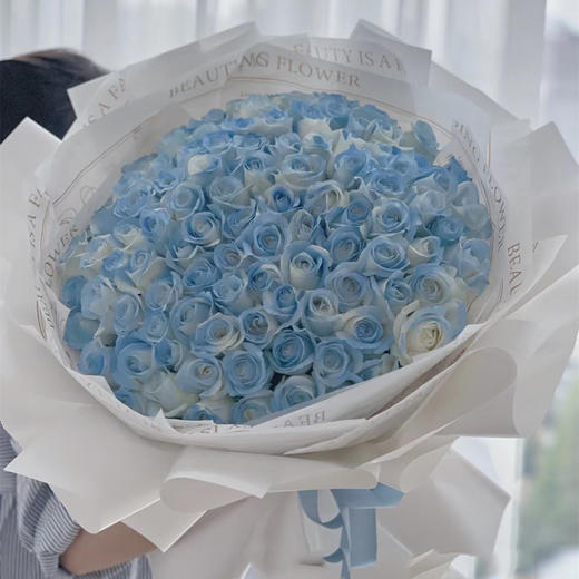 【碎冰蓝玫瑰】送你的蓝天白云同城免费配送 商品图0