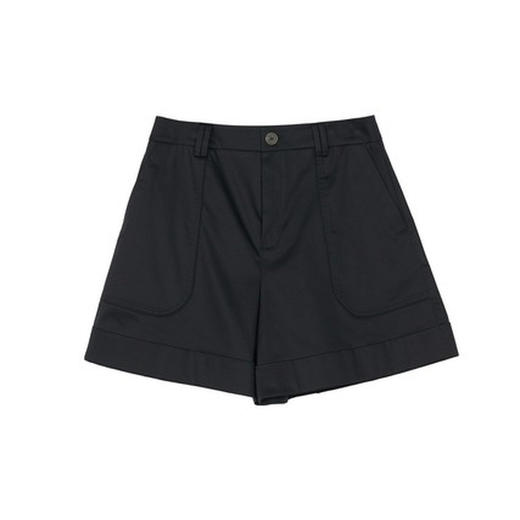 谜底短裤女2022秋新品宽松高腰外穿阔腿裤a字显瘦休闲裤223MK1139 商品图4