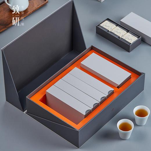 高端创意精致通用岩茶红茶二三两18泡茶叶包装盒肉桂茶叶盒空礼盒 商品图3