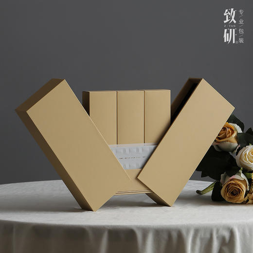 创意高档茶叶盒伴手礼六泡茶盒通用一两岩茶大红袍茶叶包装空礼盒 商品图3