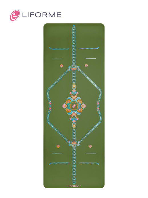 Liforme瑜伽垫女天然橡胶专业健身垫吸汗防滑土豪垫新品正念花园 商品图4