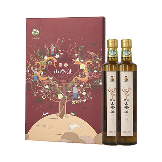 义箪稻粱有机山茶油450ml*2瓶/盒 商品图0