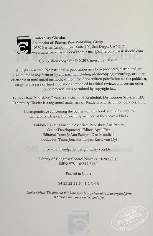 【中商原版】杰克伦敦选集 精装皮革版 Selected Works of Jack London 英文原版 Jack London 商品图4