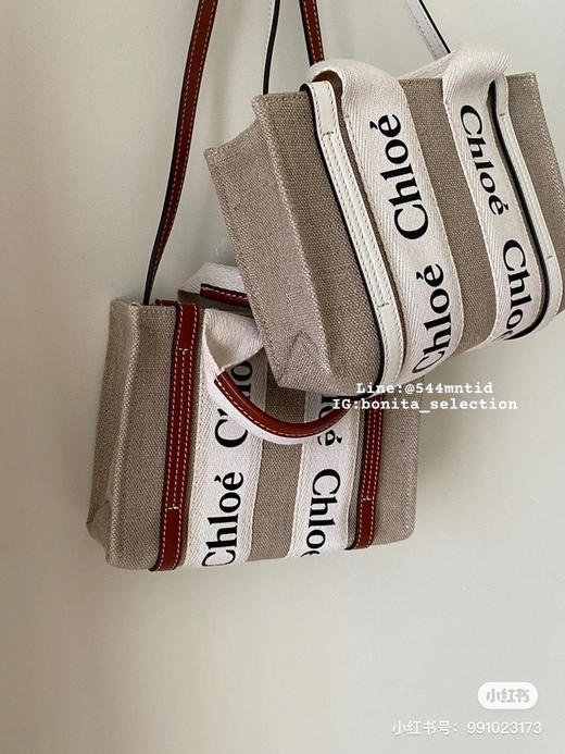 Chloe.woody mini托特 -白色 商品图1