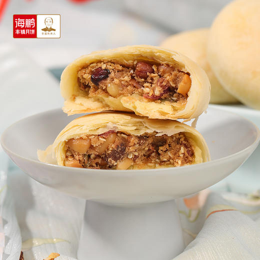 海鹏丰镇牛奶酥月饼月饼散装60g*5枚 商品图1